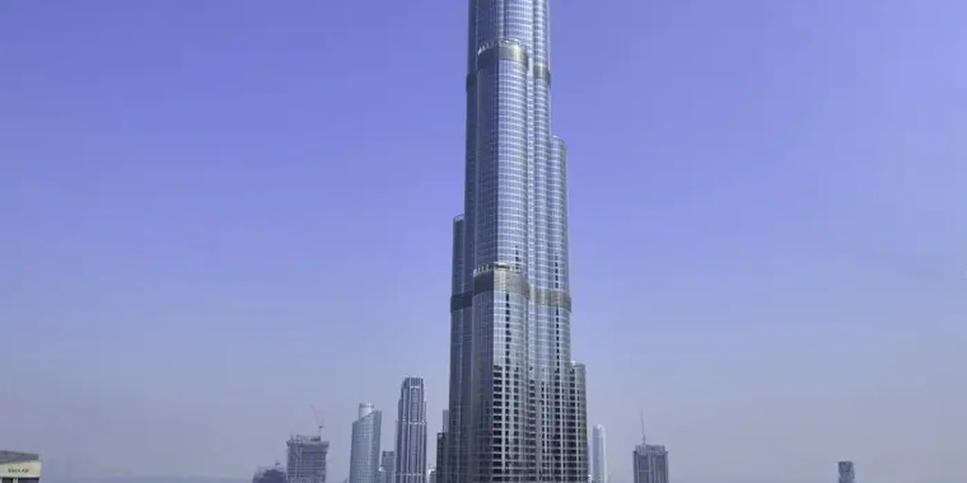 Downtown Dubai skyline with the Burj Khalifa